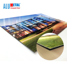 display glossy board material acp for advertising sign board glow dibond